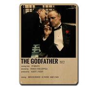 WYPrefer The Godfather Plaque en métal vintage personnalisée Marlon Brando Al Pacino 20,3 x 30,5 cm