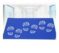 WYQXTY Couches Tapis Collants au Sol, Tapis Collant Paquet de 10 300 Feuilles Bleu Plusieurs Tailles for Salle Blanche de Construction(45x60cm/17.7x23.6in)