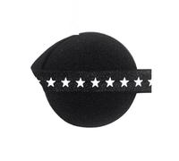 WYQXTY Élastiques à Coudre, Bande élastique Repliable en Spandex satiné Blanc à étoiles Multicolores 5/8 Pouce 2-10 Yards(Black,5 Yards)
