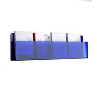 WYQXTY Étagère Murale Flottante en Acrylique Porte-revues Mural en Acrylique Multicolore 40-120 cm 1/2/3 Niveaux(Blu,Length 40CM/15.7IN)