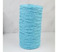 WYQXTY Ruban en Papier Raphia, Crochet en Papier de Petit Pain du Fil 460g de Raphia Multicolore for Les Chapeaux d'été Faits Main(Sky Blue)