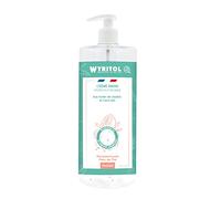 WYRITOL - Crème Hydroalcoolique Désinfectante pour les Mains - Bactéricide et virucide - Formule naturelle à base d'huiles végétales- Parfum Pamplemousse/Fleur de Thé - 500ml - Fabrication française