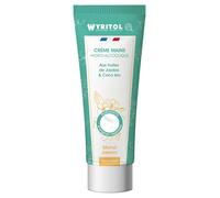 WYRITOL - Crème Hydroalcoolique Désinfectante pour les Mains - Hydrate, répare et parfume les mains - Monoi Jasmin - Respecte la peau et l'environnement - 75ml - Fabrication française