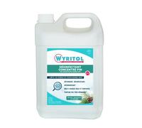 WYRITOL - Désinfectant concentré - Détergent, désinfectant et désodorisant - Multi usages - Sols et surfaces - Parfum pin - 5L - Fabrication française