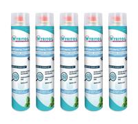 Wyritol Lot de 5 Aérosols Désinfectant grands espaces - Purifie l'air - Parfum menthe - 750ML