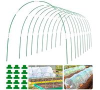 WYRJXYB Lot de 60 tunnels pour plantes - Arches pour parterre surélevé - Arches de serre - Barres en fibre de verre - Bricolage - Arche de jardin - Tunnel en film - Arches pour filet de plantes