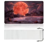Wyrmspire Blood Moon Shinto Temple (Genähte Kanten) - MTG Spielmatte - Kompatibel mit Magic The Gathering Spielmatte - TCG-Spielmatten & Premium-MTG-Zubehör