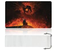 Wyrmspire The Shadow and The Flame (Bords Cousus) - Tapis de Jeu MTG - Compatible avec Le Tapis de Jeu Magic The Gathering - Accessoires Haut de Gamme pour TCG et MTG