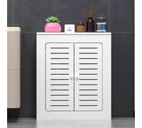 WYRNOBRX Radiator Cover Blanc Armoire Cache Radiateur Bois Grille Couvercle Radiateur Maison Chauffage MDF Couvre Radiateur Orné avec Étagère Robuste Style pour Salon Chambre,Blanc,L28*H31*W6