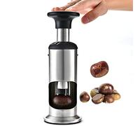 WYSD Machine à éplucher Les châtaignes, Morsure en Forme de Croix, Fente pour Carte de 4,5 cm, poignée de Rebond Automatique, pour Retirer la Coque de Noix de pécan, de Noix ou d'autres Noix