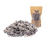 WYSKONT Gravier pour aquarium - Sable d'aquarium 25 kg - Décoration pour aquarium - Galets - Gravier décoratif - Gravier de rivière - Sable décoratif - Galets pour jardin - Fond de gravier pour