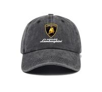 WYSTEN Casquette Homme Classic Baseball Lam bo.RGhi.ni, Casquette de Baseball Unisexe, Pêche Randonnée Réglable, Casquettes de baseball des équipes de course(Dark Grey)