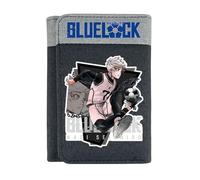 WYSTEN pour Blue Lo-CK Portefeuille Adolescent Garcon, Porte-Cartes Format Portrait en Cuir, Ado Bourse pour Les Fans de Cartoon(A6)