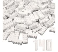 WYSWYG 140 Pièces de Construction, Compatible, Idéal pour Enfants et Fans de MOC ，Idéal comme Cadeau pour Enfants，Blanc