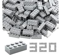 WYSWYG Building Block Set - Blocs de Construction, compatibles, Cadeau pour garçons et Filles, Gris
