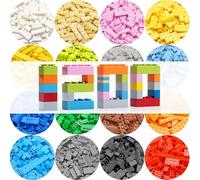 WYSWYG - Coffret de 1200 briques de construction classiques pour enfants, blocs multicolores, compatibles avec les briques de construction, briques de construction en ABS, jouet éducatif pour 6 ans et