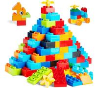 WYSWYG Grands Classic Briques de Construction, 240 Pièces Grands Blocs de Construction pour Tout-Petits, Compatible avec Toutes Les Grandes Marques de Jouets pour Enfants âgés de 3, 4 et 5 Ans.