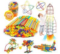 WYSWYG Jouets de Construction de Construction 560 pièces- Jouets de Connexion créatifs pour garçons & Filles, Jouets éducatifs STEM, Convient aux Enfants à partir de 3 4 5 6 7 8 Ans