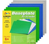 WYSWYG Lot de 6 plaques de base classiques, 25,4 x 25,4 cm, compatibles avec toutes les grandes marques, vert, bleu, gris