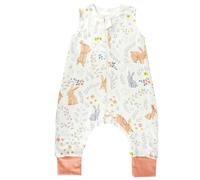 WYTbaby Gigoteuse avec pieds, 1.0 Tog, 100 % coton, avec jambes, pour toute l'année, pour garçon et fille, 80 cm, hauteur enfant 80 à 90 cm