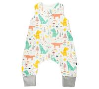 WYTbaby Gigoteuse avec pieds, 1.0 Tog, 100 % coton, avec jambes, pour toute l'année, pour garçons et filles, 70 cm, taille du bébé 65 à 80 cm