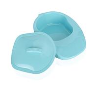 Wytino Cuvette de lit, Bassin de ménage Portable avec Couvercle pour Femmes Hommes Personnes âgées Femme mâle Maison pan de lit (Bleu)