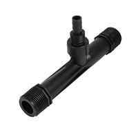 Wytino Tube d'injection d'engrais, Irrigation Venturi Injecteur d'engrais 1/2"3/4" 1"Pouces Agriculture Jardin Mélangeur Injecteur Outil Agricole en Plastique Noir(1 Pouce)