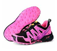 WYUKN Chaussures de Vélo de Route Homme Femme Chaussures de Vélo Antidérapantes Cyclisme Chaussure VTT Cyclisme Hommes Sports de Plein air autobloquant vélo,Pink1-40EU