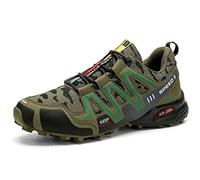 WYUKN Chaussures de Vélo de Route Homme Femme Chaussures de Vélo Antidérapantes Cyclisme Chaussure VTT Cyclisme Hommes Sports de Plein air autobloquant vélo,Green1-43EU
