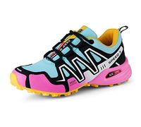 WYUKN Chaussures de Vélo de Route Homme Femme Chaussures de Vélo Antidérapantes Cyclisme Chaussure VTT Cyclisme Hommes Sports de Plein air autobloquant vélo,Pink2-39EU