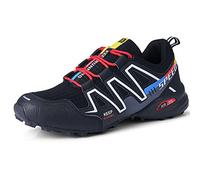 WYUKN Chaussures de Vélo de Route Homme Femme Chaussures de Vélo Antidérapantes Cyclisme Chaussure VTT Cyclisme Hommes Sports de Plein air autobloquant vélo,Black2-47EU