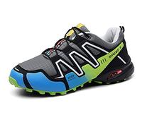 WYUKN Chaussures de VTT Homme, Chaussures de Cyclisme sur Route pour Hommes antidérapants pour Le Cyclisme, Respirantes et Confortables, Vert, 43 EU