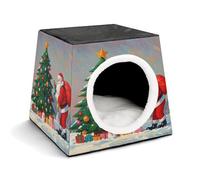WYUSPGK Capsule Nid pour animal de compagnie élégant et confortable - Design capsule pour petits animaux de compagnie, Père Noël qui sort des cadeaux - Nid élégant pour animal domestique confortable