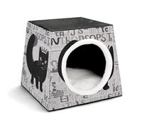 WYUSPGK Capsule Nid pour animal domestique élégant et confortable avec motif capsule pour petits animaux de compagnie, imprimé abstrait chaton élégant, nid confortable pour animal domestique portable
