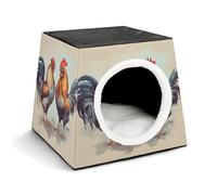 WYUSPGK Capsule Nid pour animal domestique élégant et confortable Motif capsule pour petits animaux de compagnie, coq et poule Imprimé élégant nid confortable pour animal domestique