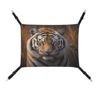 WYUSPGK Cozy Hamac pour animal domestique, imprimé tigre, hamac respirant pour animal domestique, lit en toile pour chats et petits chiens, réglable, portable et facile à nettoyer