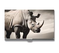 WYUSPGK Étui pour cartes de visite en métal, imprimé animal d'Afrique du Sud, porte-cartes de visite pour homme et femme, animal africain du Sud, taille unique, Afrique du Sud Animal, Taille unique