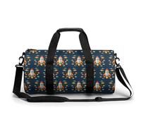 WYUSPGK Sac de sport de voyage, sac de sport avec compartiment à chaussures, 45 cm/22,9 cm/22,9 cm, bateau spatial fusée, 45 cm/22,9 cm/22,9 cm, Rocket Clipart Space Ship, 17.7in/9in/9in