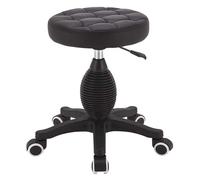 WYUYIWH Tabouret pivotant à roulettes robuste pour salon de beauté, établi rond, rotatif à 360° avec 5 roues mobiles universelles, réglage de levage pour salon de coiffure/beauté