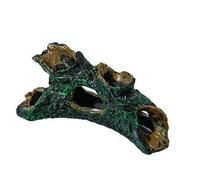 Wyvix 2 grottes et cachettes d'aquarium, Roches réalistes for Aquarium, Tronc d'arbre, Grotte à Poissons inerte cachette crevettes for décorations de Petit Moyen Coin(G)