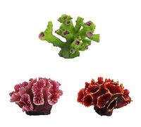 Wyvix 3 pièces décor d'aquarium récif de Corail, Grotte et Mini Pierres cachette, crevettes Peau Poisson mer Artificiel for Les décorations Coin, Paquet