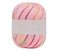 Wyvix Fil de coton protéiné en soie, 5 rouleaux, 50g, for crocheter, mélange tricot à la main(42)