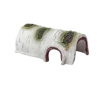 Wyvix Grottes et cachettes d'aquarium 2 pièces, Roches réalistes for Aquarium, bûche d'écorce de Bouleau, Grotte Peau Reptile inerte cachette crevettes for décor d'ornement Coin(A)
