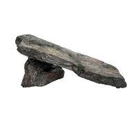 Wyvix Grottes et cachettes d'aquarium, Roches réalistes for Aquarium avec Rampe de Plateforme for se prélasser, Grotte en Peau Reptile inerte for décoration d'angle(G)