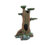 Wyvix Grottes et cachettes d'aquarium, Roches réalistes for Aquarium, bûche de Tronc d'arbre, Grotte Peau Reptile inerte cachette crevettes for décoration d'angle(O)