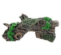 Wyvix Grottes et cachettes d'aquarium, Roches réalistes for Aquarium, bûche de Tronc d'arbre, Grotte Peau Reptile inerte cachette crevettes for décoration d'angle(J)