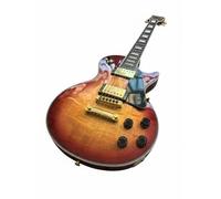 Wyvix Guitare électrique 6 cordes, taille standard, corps en acajou massif, touche palissandre, style rock coucher de soleil