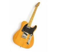 Wyvix Guitare électrique de type T, corps en acajou massif, manche érable, micros SS, sélecteur 3 positions, for professionnels(Natural Amber)