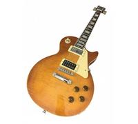 Wyvix Guitare électrique Honey Burst - Corps en acajou massif et touche palissandre Deux micros humbuckers Style rock classique