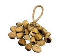 Wyvix Hochet en Coquille de graines 30 dosettes, Grande Clochette Shaker Noix prête à Jouer, Instrument sonore d'eau for l'accompagnement Yoga, méditation et Danse
